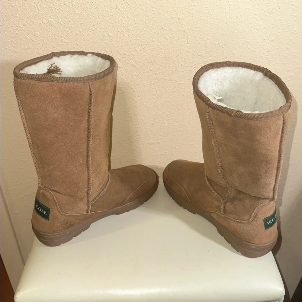 W.O.W. Fur/Suede boots Size 8